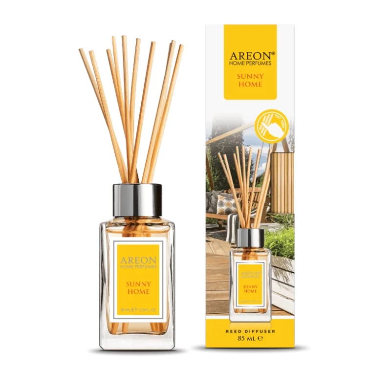 معطر جو اريون برائحة صني هوم للمنزل، 85 مل، عطر يدوم طويلاً حتى 4 أسابيع، تصميم أنيق، سهل الاستخدام، متوفر بروائح متعددة - أريون