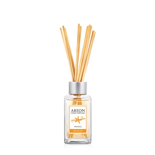 أعواد معطر جو أريون برائحة الفانيليا 85 مل، معطر يدوم طويلاً للمنزل والمكتب، عبوة مثالية لغرف المعيشة وغرف النوم وأماكن العمل المختلفة - أريون - Image 2