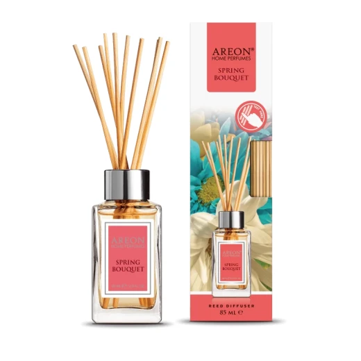 أعواد معطر جو أريون 85 مل برائحة باقة الربيع للمنزل والمكتب عبوة 2 توفر رائحة تدوم طويلاً لأي غرفة، استمتع بهواء نقي ومنعش في كل مكان أعواد معطر جو أريون 85 مل برائحة باقة الربيع للمنزل والمكتب عبوة 2 توفر رائحة تدوم طويلاً لأي غرفة، استمتع بهواء نقي ومنعش في كل مكان