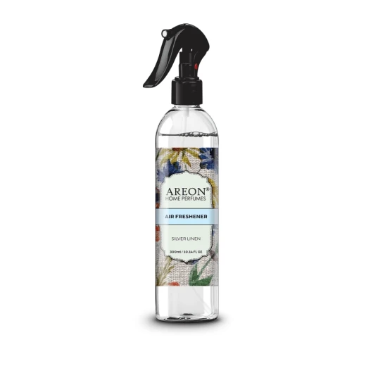 Areon Silver Linen Car and Home Air Freshener 300ml, Long Lasting Fragrance Areon Silver Linen Car and Home Air Freshener 300ml, Long Lasting Fragrance