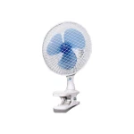 HFT1501 Clip Fan Portable 2 Speed Operation Quiet Black for Home Office 1 Year Warranty Safety Guard Compact Design Powerful Airflow - Home electric