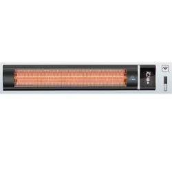 سخان فضاء كهربائي HK001 أنبوب ألياف الكربون أسود بتقييم IP34