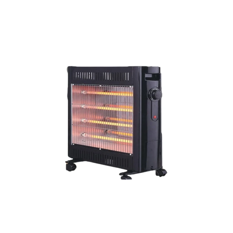 HK2000 Electric Space Heater with 4 Heat Settings, Thermostat, Safety Switch, and Open Top Design for Efficient Heating - Home electric