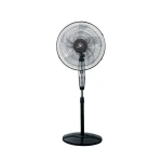 Royal Black Stand Fan HSF1822 3 Speed Oscillating Timer 1 Year Warranty - Home electric