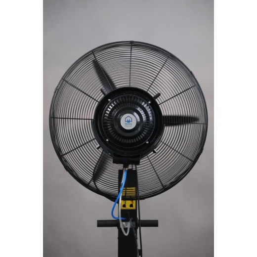 MF-26 Portable Cooling Fan with Water Spray, 3 Speed Settings, Rechargeable Battery, 10-Inch Diameter, Black Design, Ideal for Home and Office Use, Offers Refreshing Airflow - Home electric - Image 2