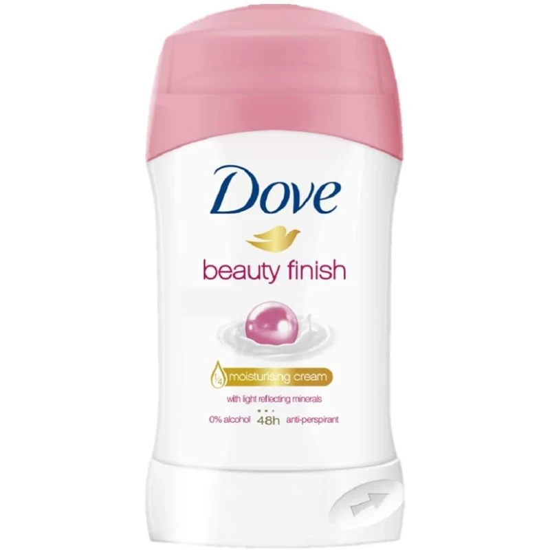 Dove Beauty Finish Antiperspirant Deodorant Stick 40ml Provides 48 Hour Protection Against Sweat and Odor for Women, Leaving Skin Soft and Smooth, Perfect Daily Use - Dove