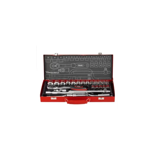 Ronix RH-2644 Socket Set 24 Piece Chrome Vanadium Steel with Metal Case Ronix RH-2644 Socket Set 24 Piece Chrome Vanadium Steel with Metal Case