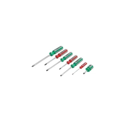 Ronix RH 2701 Screwdriver Set 7 Piece Slotted Phillips CR V Steel Professional Grade Precision Hand Tools Durable and Ergonomic Design Comfortable Grip For Various Screws Sizes