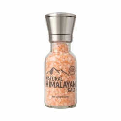 Autumn Secrets Himalayan Pink Salt Coarse 500g with Grinder, Natural Mineral Rich, Keto Friendly