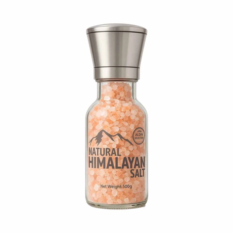 Autumn Secrets Himalayan Pink Salt Coarse 500g with Grinder, Natural Mineral Rich, Keto Friendly - Autumn Secrets