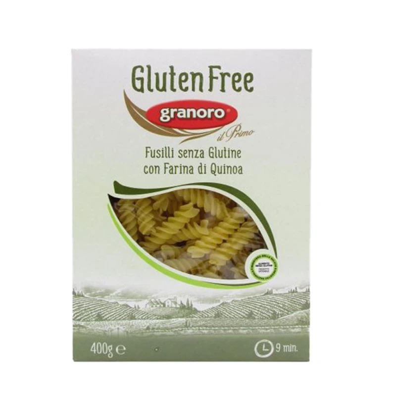 Granoro Gluten Free Fusilli Pasta 400g, Delicious and Healthy Italian Pasta - Granoro