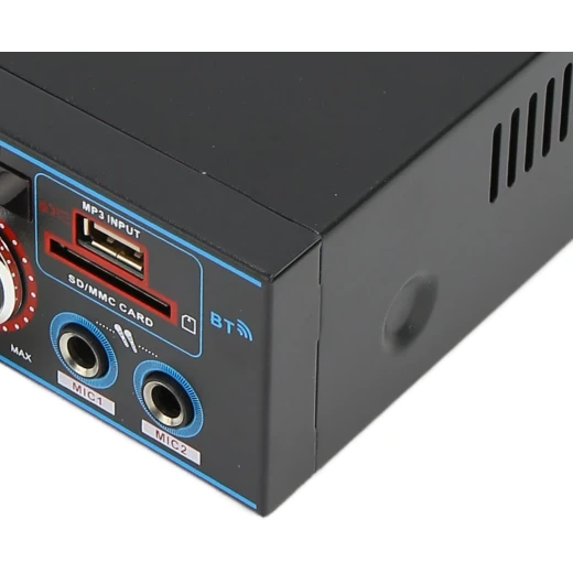 مضخم صوت منزلي BT-309A، 400 واط × 2 مضخم صوت بلوتوث ثنائي القناة، صندوق استقبال ستيريو رقمي لمكبر صوت المسرح المنزلي - Image 9