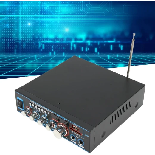 مضخم صوت منزلي BT-309A، 400 واط × 2 مضخم صوت بلوتوث ثنائي القناة، صندوق استقبال ستيريو رقمي لمكبر صوت المسرح المنزلي - Image 8