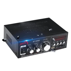 مضخم صوت سيارة  BT 699D بلوتوث راديو FM USB بطاقة SD أسود