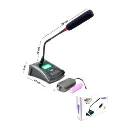 M 7MT Wireless Conference Microphone System Black Color With 2.4 GHz Connectivity Ideal For Meetings And Presentations