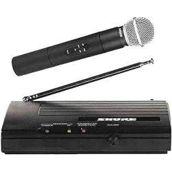 Shure SH-200 Wireless Handheld Microphone System, Black, for Karaoke and Performances