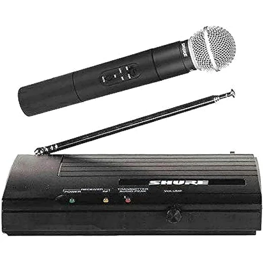 Shure SH-200 Wireless Handheld Microphone System, Black, for Karaoke and Performances