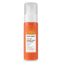 Maruderm SPF 50+ Mineral Sunscreen 50ml, Broad Spectrum Protection, Sensitive Skin - MaruDerm