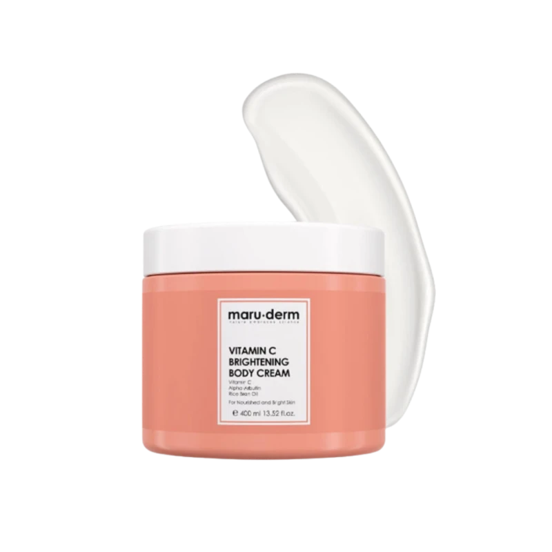 Maru.Derm Vitamin C Brightening Body Cream 400ml, Hydrating Skin Care - MaruDerm