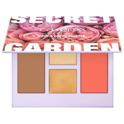 Catrice Secret Garden Face Palette C01 Highlighter, Bronzer, Blush Set for Radiant Skin