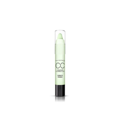 ماكس فاكتور Colour Corrector Stick باللون الأخضر – خافي عيوب مصحح للون البشرة، يساعد على تقليل الاحمرار وتوحيد لون البشرة، عود واحد ماكس فاكتور Colour Corrector Stick باللون الأخضر – خافي عيوب مصحح للون البشرة، يساعد على تقليل الاحمرار وتوحيد لون البشرة، عود واحد