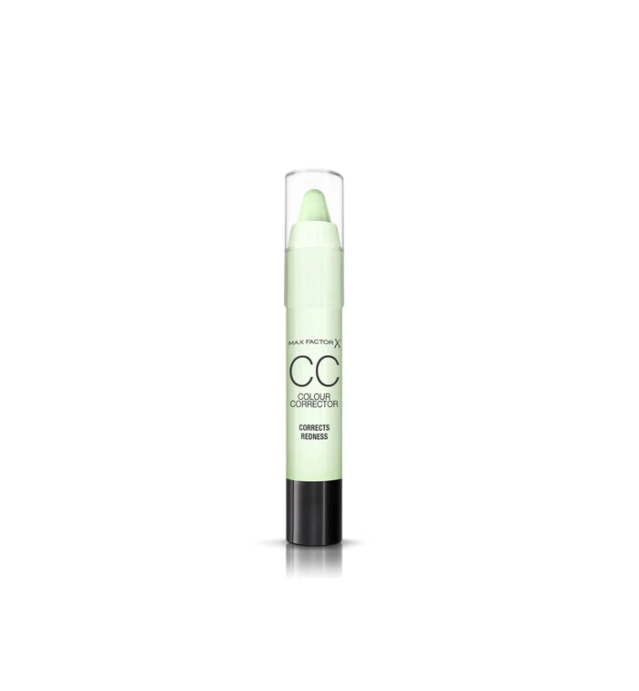 ماكس فاكتور Colour Corrector Stick باللون الأخضر – خافي عيوب مصحح للون البشرة، يساعد على تقليل الاحمرار وتوحيد لون البشرة، عود واحد