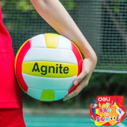 كرة طائرة Agnite F1253 مقاس 5 ألوان متنوعة PVC متينة للتدريب