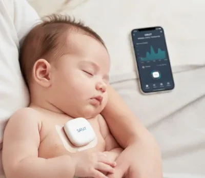 ميزان حرارة سيرفيت الرقمي القابل للارتداء، مراقبة مستمرة لدرجة الحرارة للأطفال والرضع - سيرفيت - Image 3