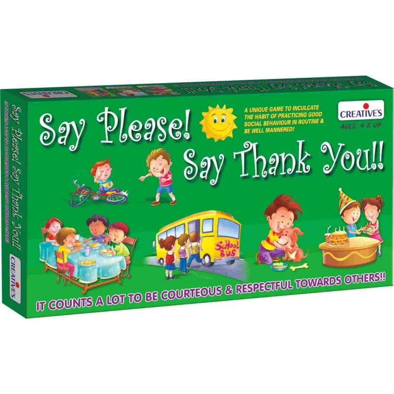 Say Please Say Thank You Game Encourages Manners and Good Behavior for Kids - Creative's