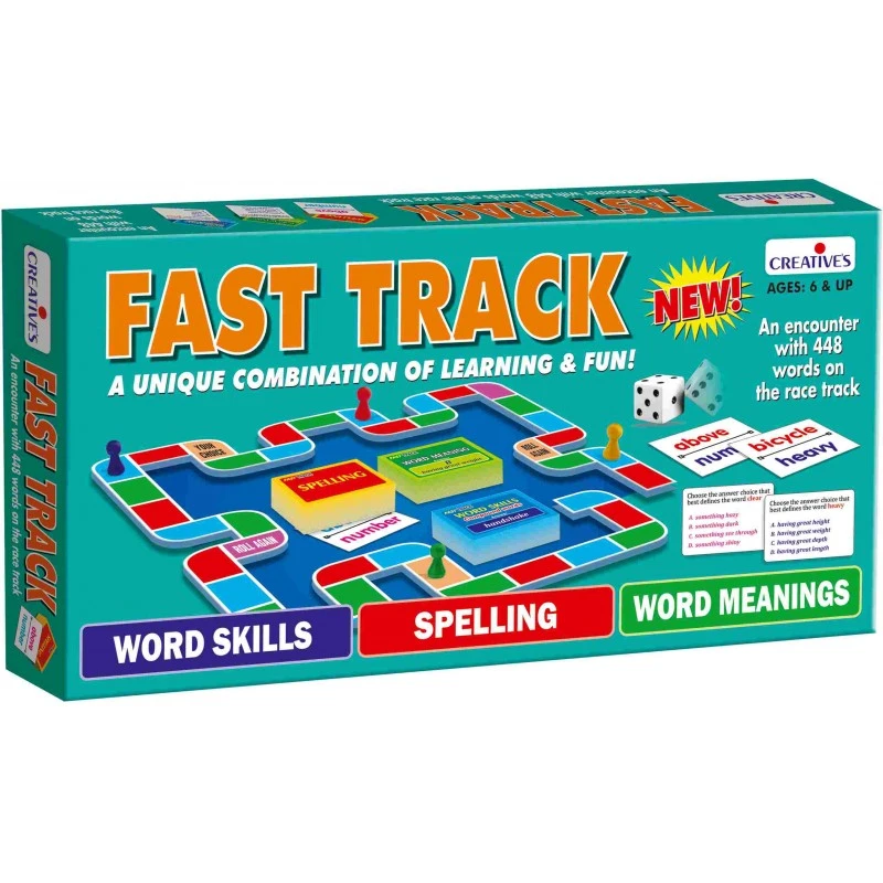 Fast Track Language Game for Kids, Develop Vocabulary, Reading Skills, Ages 7+