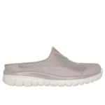 Graceful Women's Taupe Comfort Shoes with Memory Foam Insole, Machine Washable, Shock Absorbing, Lightweight Flexible Outsole, Vegan Friendly, Size 37.5 - Skechers