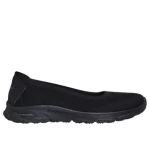 Skechers Women's Arch Fit Sunny Zen Walk Laceless Athletic Shoes in Black, Featuring Removable Arch Fit Insole for All Day Comfort, Available in Size 37.5 - Skechers