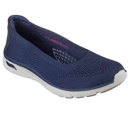 Skechers Arch Fit Sunny Zen Walk Women's Navy Slip On Comfort Shoes - Skechers - Image 3