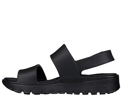 Skechers Women's Arch Fit Footsteps Day Dream Platform Sandals: Black Foamies with Adjustable Ankle Strap & Cushioned Arch Fit Footbed - Size 40, Ultimate Comfort - Skechers - Image 3