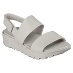 Skechers Arch Fit Footsteps Day Dream Beige Women's Platform Sandals Size 40 - Skechers