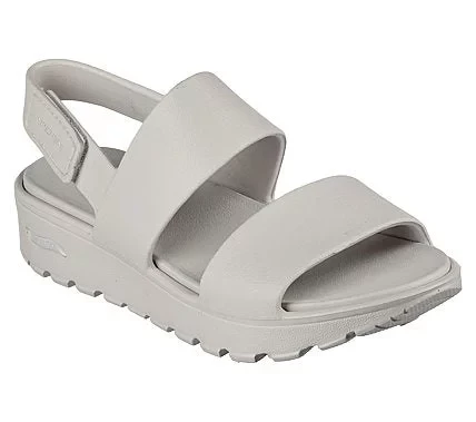 Skechers Arch Fit Footsteps Day Dream Beige Women's Platform Sandals Size 40 - Skechers - Image 2