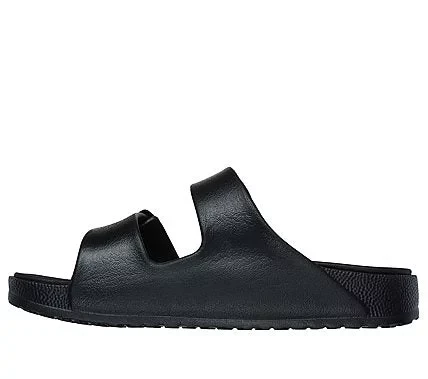 Skechers Women's Arch Fit Cali Breeze 2.0 Slide Sandals with Luxe Foam Cushioning and Adjustable Buckle Straps, Size 39, Black - Skechers - Image 3