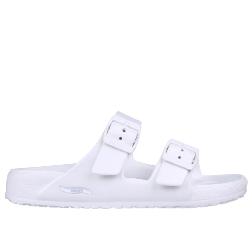 Skechers Women's Arch Fit Cali Breeze 2.0 Slide Sandals White Size 40 with Adjustable Buckle Straps and Luxe Foam Contoured Cushioned Footbed for Ultimate Comfort and Support - Skechers - Image 2
