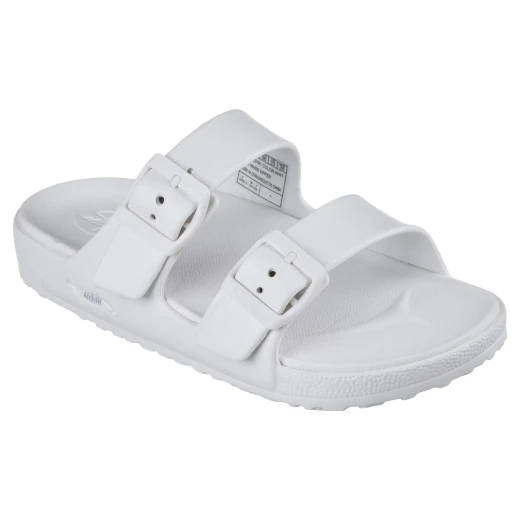Skechers Women's Arch Fit Cali Breeze 2.0 Slide Sandals White Size 40 with Adjustable Buckle Straps and Luxe Foam Contoured Cushioned Footbed for Ultimate Comfort and Support - Skechers - Image 3