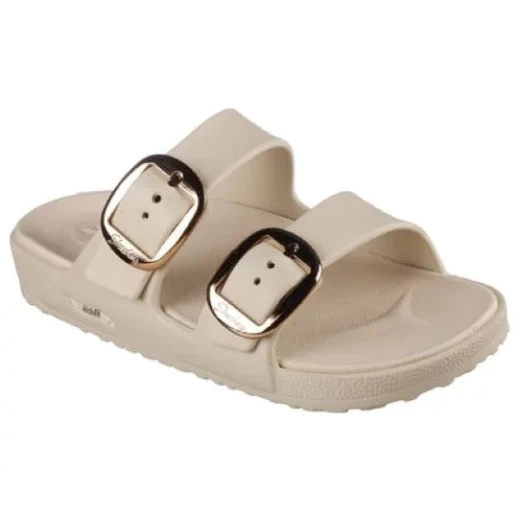 Skechers Womens' Arch Fit Cali Breeze 2.0 Slide Sandals Off White Size 36 Featuring Arch Fit Technology and Luxe Foam Cushioning for All Day Comfort Adjustable Buckle Straps - Skechers - Image 2