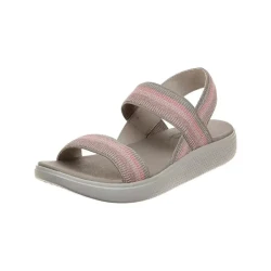 BOBS from Skechers Women's Summer Skipper Sandals with Adjustable Heel Strap and Cushioned Plush Foam Footbed Taupe Size 36