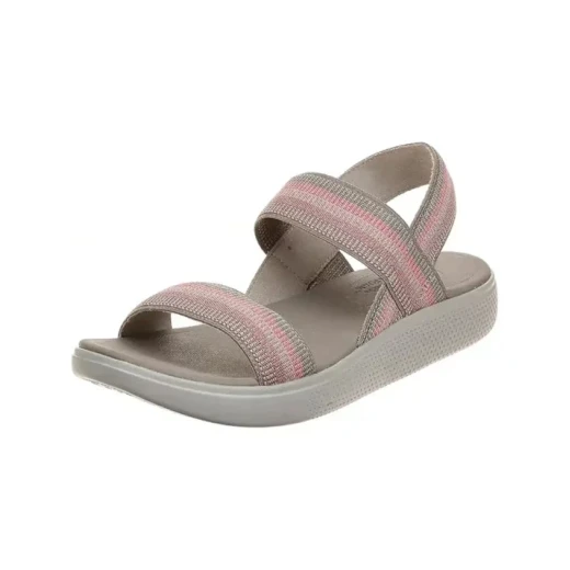 BOBS from Skechers Women's Summer Skipper Sandals with Adjustable Heel Strap and Cushioned Plush Foam Footbed Taupe Size 36 BOBS from Skechers Women's Summer Skipper Sandals with Adjustable Heel Strap and Cushioned Plush Foam Footbed Taupe Size 36