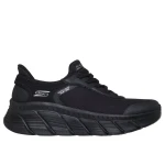 Skechers BOBS Sport B Flex Hi Women's Athletic Fashion Sneakers Black Engineered Knit Upper with Memory Foam Insole Size 37 Lace Up Comfortable - Skechers