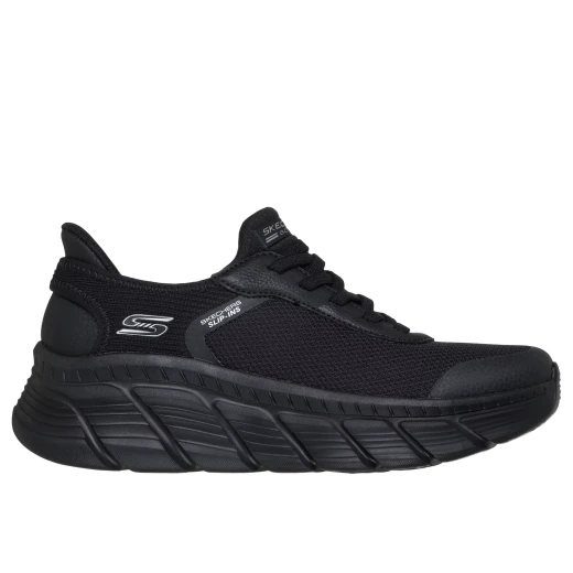 Skechers BOBS Sport B Flex Hi Women's Athletic Fashion Sneakers Black Engineered Knit Upper with Memory Foam Insole Size 37 Lace Up Comfortable - Skechers - Image 2