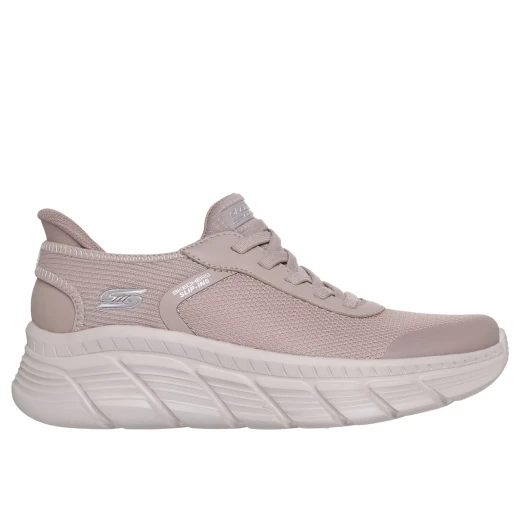 Skechers BOBS Sport B Flex Hi Women's Athletic Fashion Sneakers in Taupe 37 with Engineered Knit Upper and Skechers Memory Foam Comfort Insole for All Day Wear, Lace Up Design