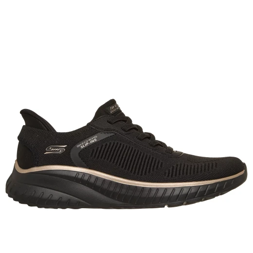 Skechers BOBS Sport Squad Chaos Women's Running Shoes Hands Free Slip Ins Black 36 Featuring Memory Foam Cushioning Vegan Design Ideal For Daily Wear And Active Lifestyles - Skechers - Image 2