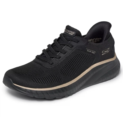 Skechers BOBS Sport Squad Chaos Women's Running Shoes Hands Free Slip Ins Black 36 Featuring Memory Foam Cushioning Vegan Design Ideal For Daily Wear And Active Lifestyles - Skechers - Image 4