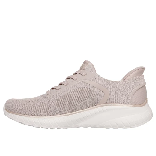 Skechers Women's BOBS Sport Squad Chaos Running Shoe with Hands Free Slip-ins Technology, Memory Foam Insole, Vegan Design, and Heel Pillow Support - Size 36 Natural - Skechers - Image 5