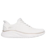 Skechers BOBS Sport Squad Chaos Women's Running Shoe Hands Free Slip ins White Size 37.5 Memory Foam Insole Vegan Design Comfortable Athletic Sneakers - Skechers