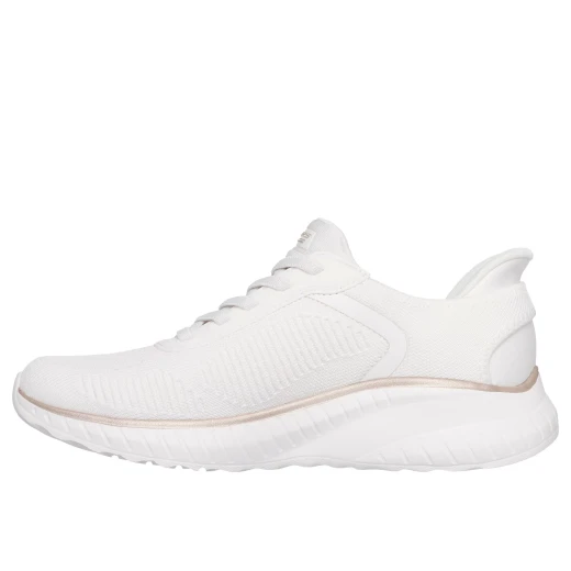 Skechers BOBS Sport Squad Chaos Women's Running Shoe Hands Free Slip ins White Size 37.5 Memory Foam Insole Vegan Design Comfortable Athletic Sneakers - Skechers - Image 5